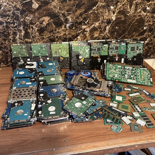 Scrap gold boards - gold, harddrives