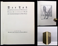Anna Croissant-Rust Der Tod 1914  17 Zeichnungen von Willi Geiger & 17 Bilder