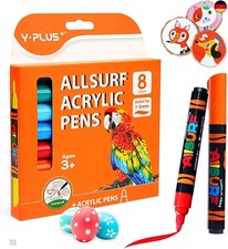 YPLUS Acrylstifte für Steine Wasserfest - Filzstifte Kinder, Graffiti Stifte 