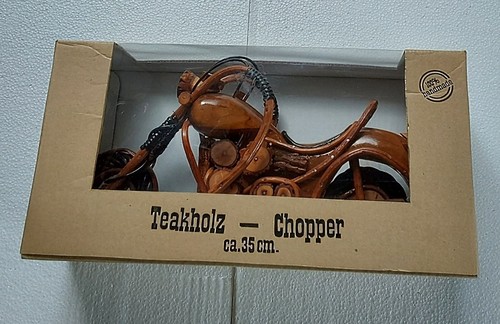 Motorrad aus holz deko - holz, 35