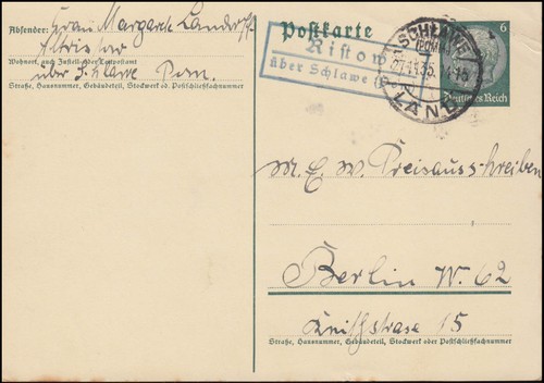 Landpost ristow über schlawe - ristow,