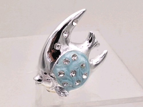 Fisch blau silber in - blau, 5
