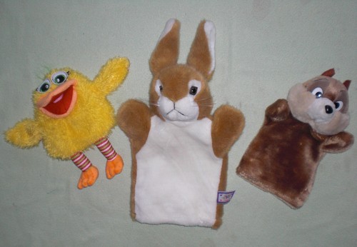Handpuppen tiere hase - 3,
