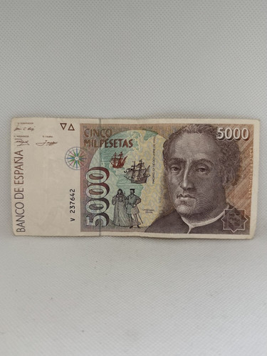 Banknote spanien 5000 - banknote, /