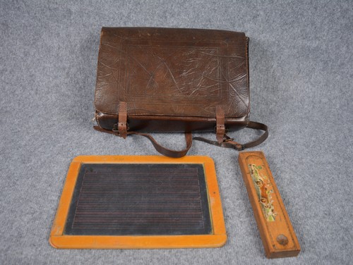 Antike schultasche leder - schultasche,