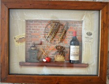 REDUZIERT! Handarbeit 2 in 1: Schönes Wandbild. Ladendekoration, Büro