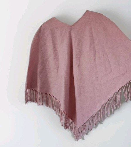 Rosa poncho mit - mit, fransen