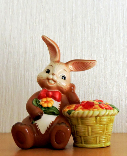 Goebel hase mit blumenkorb - goebel,