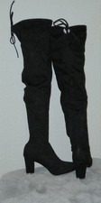 Overknee Stiefel, Größe 38, Schwarz,Schnüren