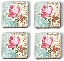 Kork untersetzer roses of - 4,