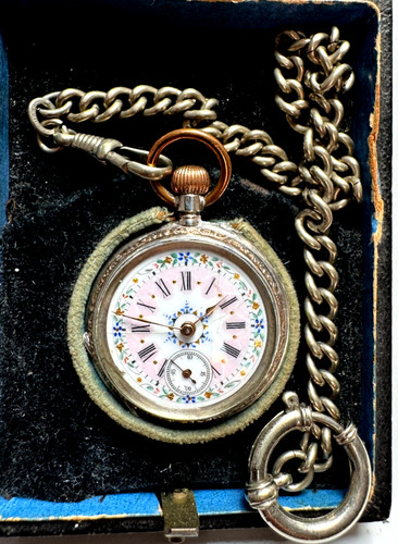 Lac taschenuhr damen 800er - taschenuhr,