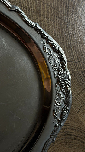 Ovale servierplatte aus - servierplatte,