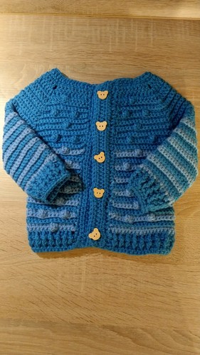 Kinderjacke gehäkelt 30 cm - gehäkelt,,