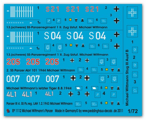 Peddinghaus decals 1112 - 1/72,