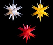 3D LED MINI STERN Weiß Gelb