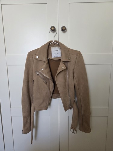 Braune kunstleder jacke von - braune,