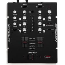 Epsilon Inno-Mix 2 schwarz ultrakompakter Profi 2-Kanal DJ Scratch Battle Mixer