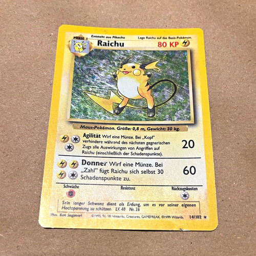 Pokémon tcg raichu - pokémon,