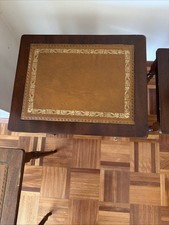 Vintage Alte Satztische Leder