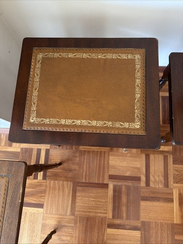Vintage alte satztische leder - satztische,