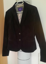 MEXX sportlicher Blazer Gr. 40 aus Samt  schwarz mit Flicken auf den Ärmeln