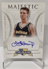 2012-13 Panini Crusade Majestic Signatures Detlef Schrempf Pacers #69