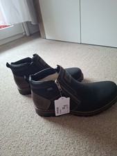Rieker Herrenstiefel Gr.42, Schwarz, Neu Gefüttert