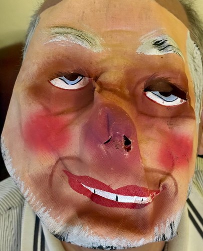 Maske karneval alt leinen - karneval,
