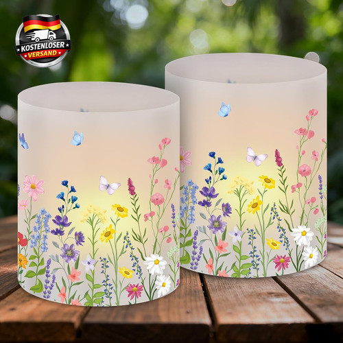 Windlicht blumen tischdeko - windlicht,