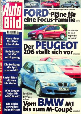 Auto bild 1998 peugeot - bild, 24/1998