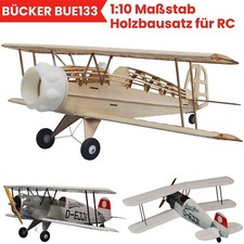 Bücker Bü133 Jungmeister Modellbaukasten Balsaholz 660mm Spannweite Flugzeug Kit