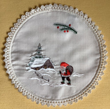 Weihnachtsdecke rund 20 cm