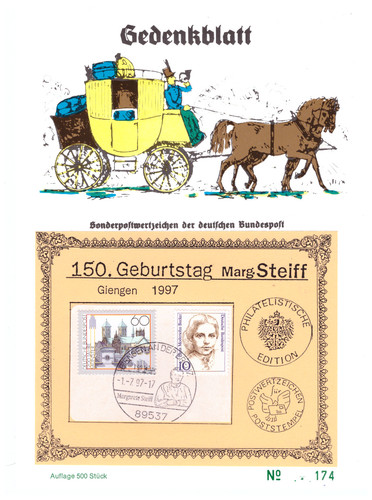 Gedenkblatt 150 geburtstag - gedenkblatt, 150.geburtstag