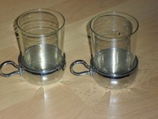 2 elegante hohe Teetassen -