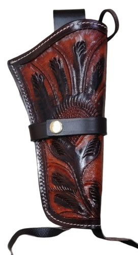 Western leder pistolenholster - western,