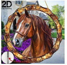 Acrylbild Fensterbild Pferde