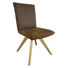 Koinor 2er-Set Stuhl S1250 S3V Schemel 9 Massiv Wildeiche Natur 2207 Bezug 