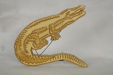 Krokodil / crocodile  Holz-Deko-Aufsteller  ca. 23x19cm/ bis8mm Materialstärke