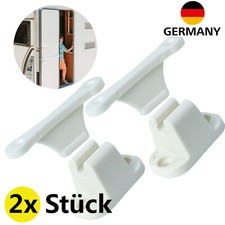 2X Türhalter Türstopper Türfeststeller Wohnwagen Wohnmobil Boot Caravan weiß