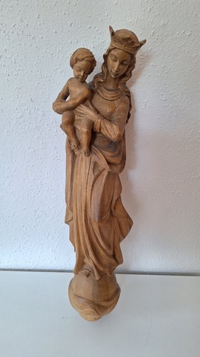 Madonna große wandfigur holz - madonna,