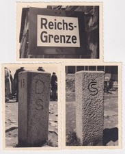 Fotos Reichs-Grenze Grenzsteine Sächsische- Böhmische Schweiz Tschechien 3/1940!