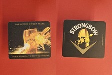Strongbow Goes Straight for the Throat Brauerei Bierdeckel Bier