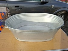 alte Alu-Wanne Pflanzkübel Gartendeko dicht Sehr schöne ca. 70 cm 