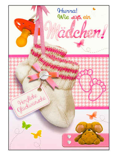 Geburt glückwunschkarte baby - geburt,