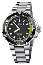Oris Aquis Depth Gauge Automatik Stahl Taucher Herren Uhr 733 7755 4154-Set MB