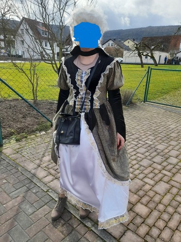 Damen barockkleid mit perücke - damen,