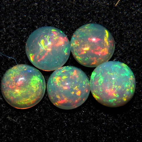 Feuer opal rund - rund, Äthiopische