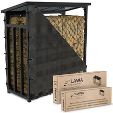 Kaminholzregal außen Metall