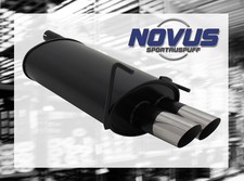 NOVUS Sportauspuff Gruppe N ESD 2x 76 mm MS-Design für Mercedes W202 / W208