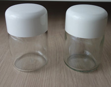 2x Krups Ersatzglas Joghurtbereiter weiß 70er Jahre Höhe 10 cm